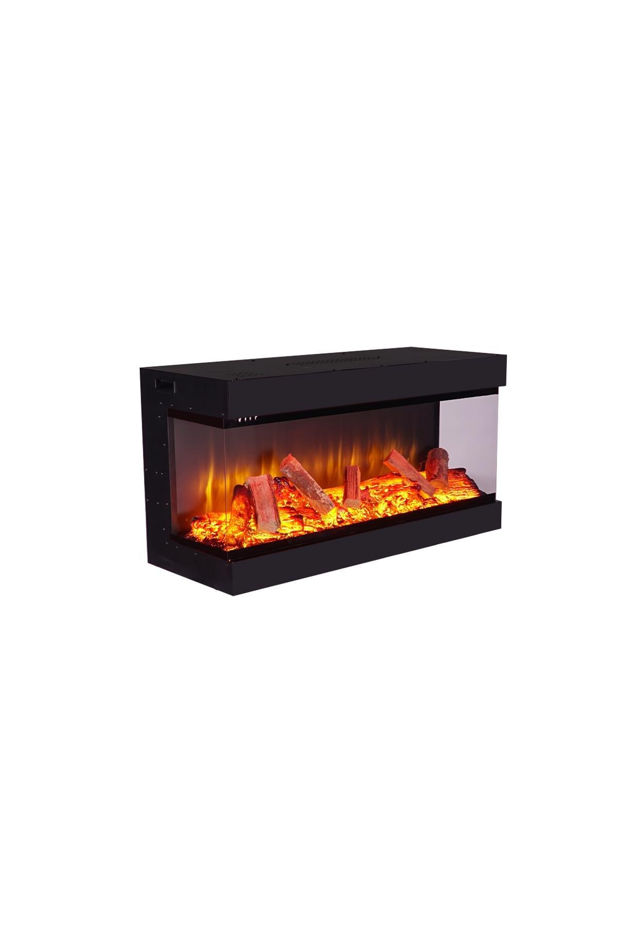 Korvista - 100 cm Three Open Electric Fireplace