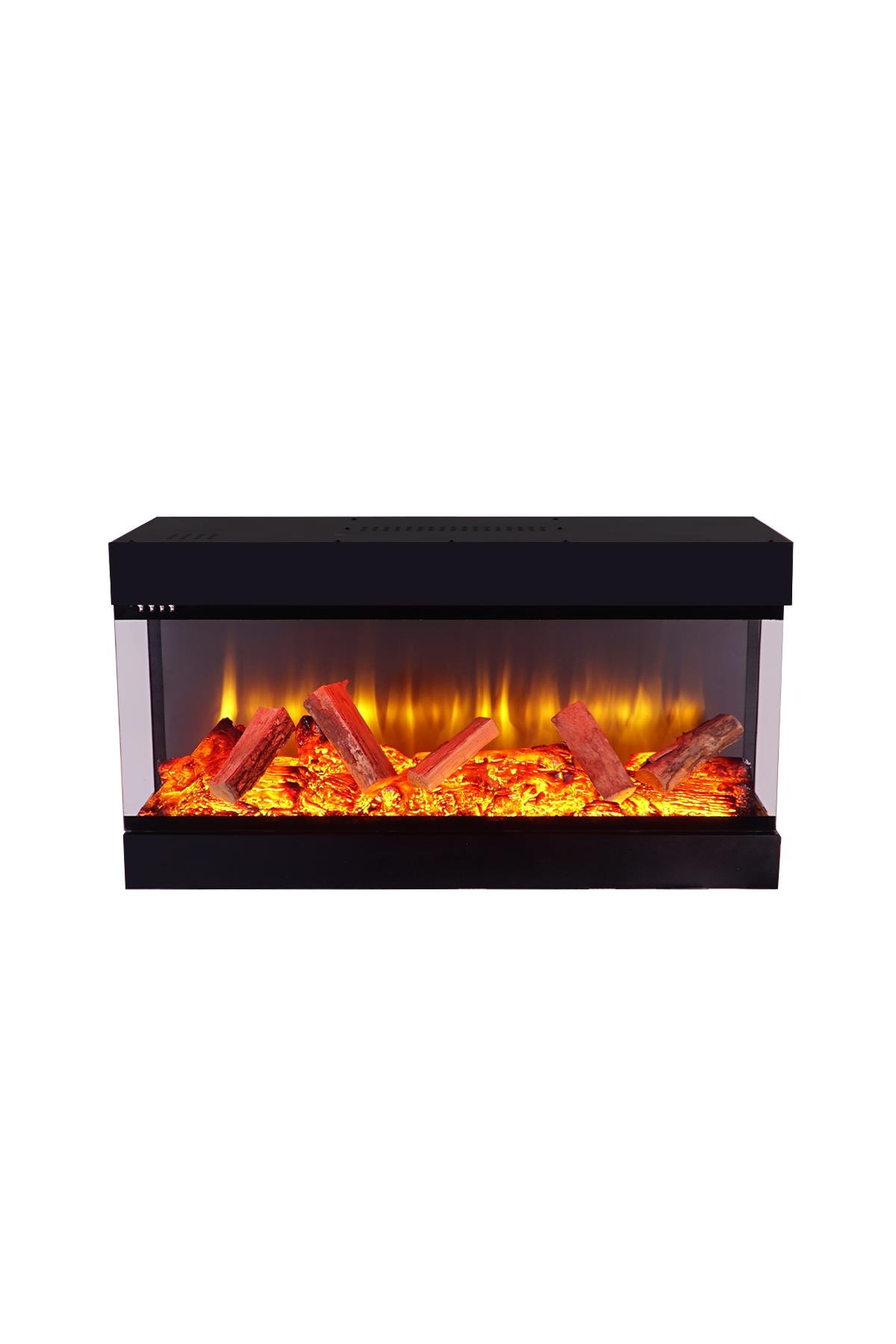 Korvista - 100 cm Three Open Electric Fireplace