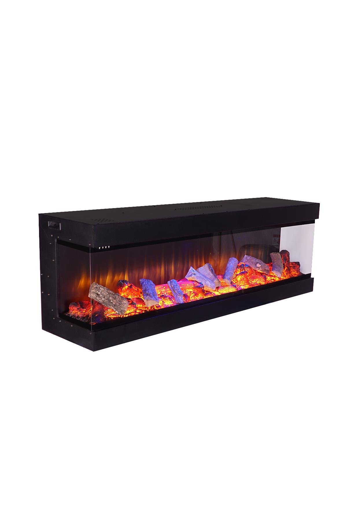 Korvista - 160 cm Three Open Electric Fireplace