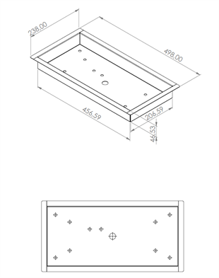 Korflame 50 Cm Dikdörtgen Lpg Gazlı Brülör
