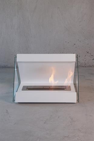 Korflame Angi Beyaz Bioetanol Şömine