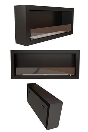 Korflame 160cm Duvara Asma Bioetanol Şömine