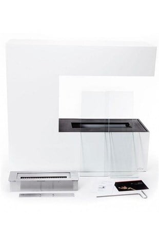 Korflame Cavaletto Beyaz Bioetanol Şömine