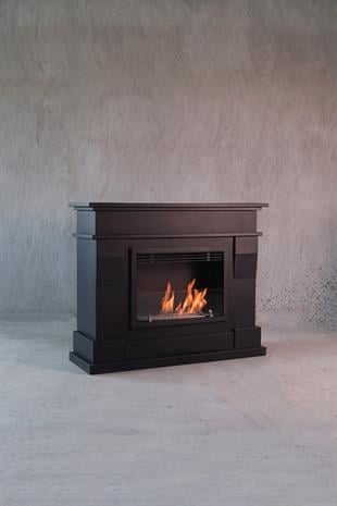 Korflame Legno Siyah Bioetanol Şömine