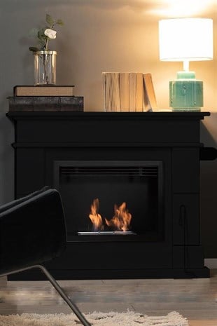 Korflame Legno Siyah Bioetanol Şömine