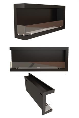 Korflame 200cm Sol Açık Bioetanol Şömine