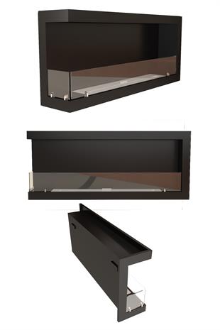 Korflame 80cm Sol Açık Bioetanol Şömine