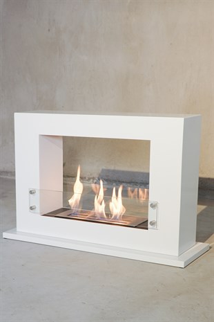 Korflame Supporto White Fireplace