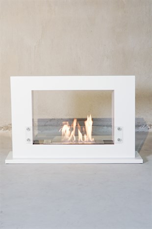 Korflame Supporto White Fireplace