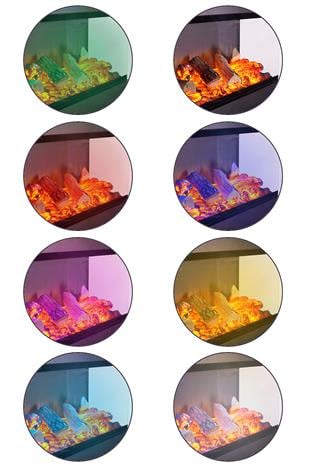 Korvista - 100 cm Three Open Electric Fireplace