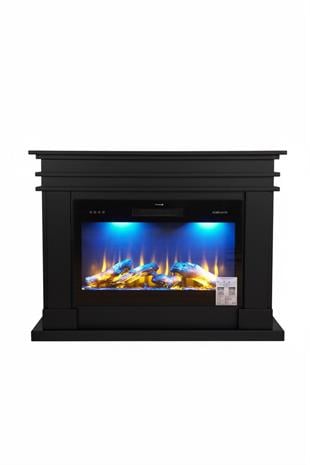 Lavoro Siyah Giydirmeli Elektrikli Şömine