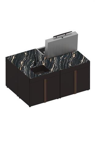 Pure 180X136 Cm Ada Bahçe Mutfağı - 4444 - 4 Modül