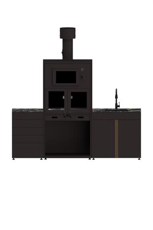 250cm Pure Bahçe Mutfak Seti - 3105 - 3 Modül