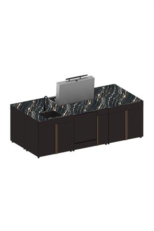 Pure 285X136 Cm Ada Bahçe Mutfağı- 6666 - 6 Modülü