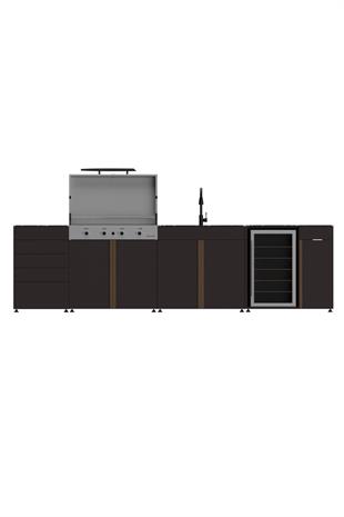 345cm Pure Bahçe Mutfak Seti - 4008 - 4 Modül