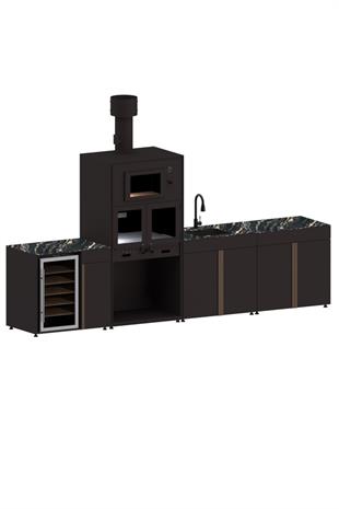 380cm Pure Bahçe Mutfak Seti - 4102 - 4 Modül