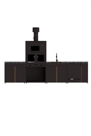 380cm Pure Bahçe Mutfak Seti - 4103 - 4 Modül