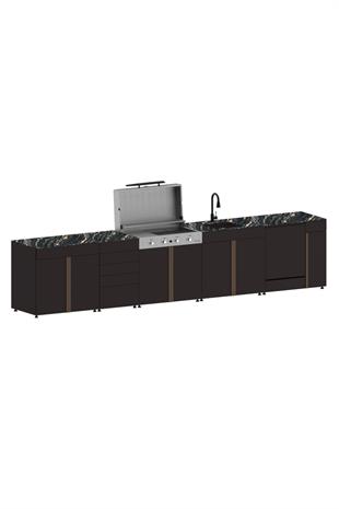 440cm Pure Bahçe Mutfak Seti - 5006 - 5 Modül