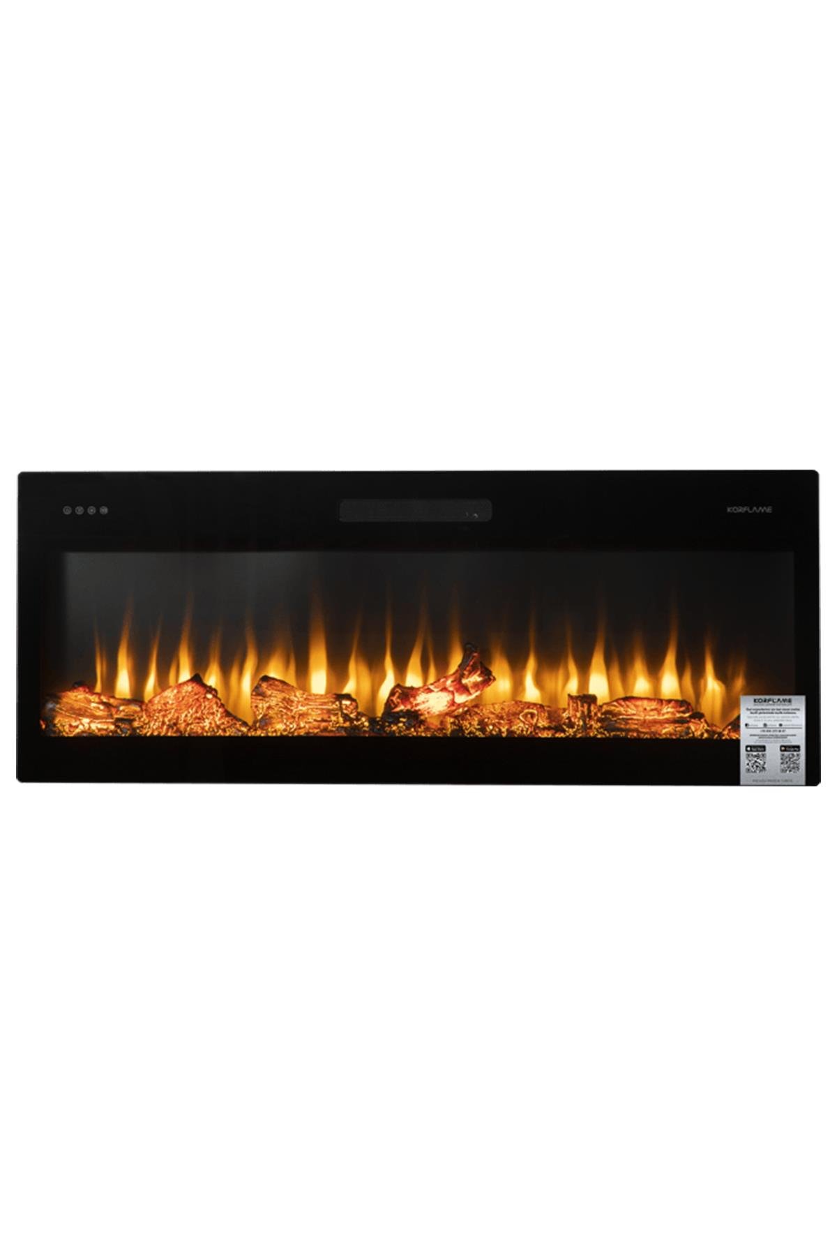 Korcam 130 S -  Wall Mounted Electric Fireplace Insert with Heater