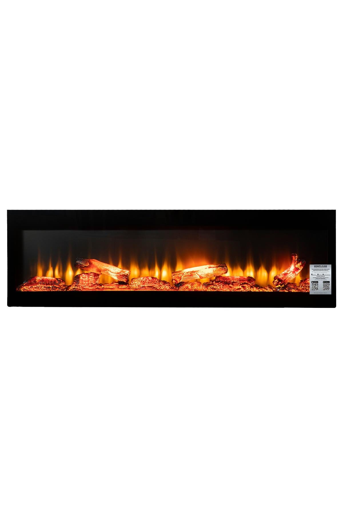 Korcam 160 Wall Mounted Electric Fireplace Insert without Heater