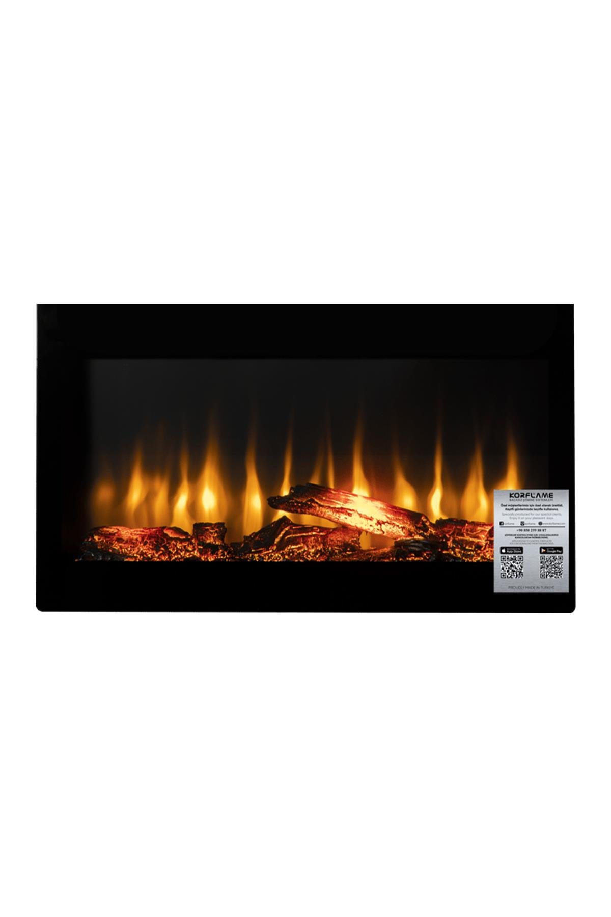 Korflame 80cm 32 inch Wall Mounted Electric Fireplace Insert