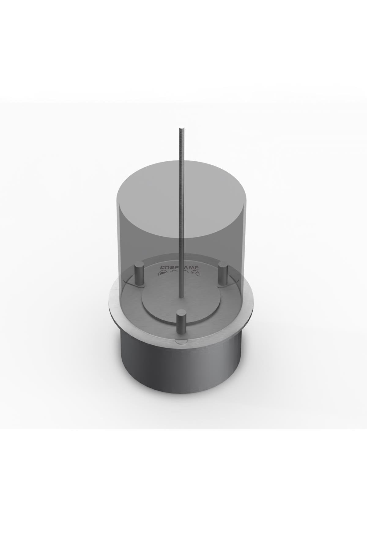Korflame 25cm Dairesel Bioetanol Şömine Burner