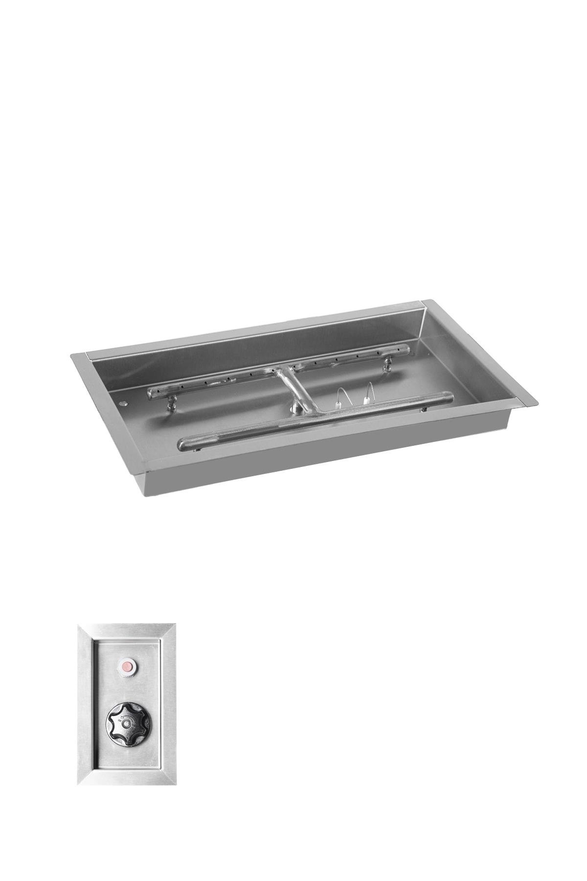 Korflame 50 Cm Dikdörtgen Lpg Gazlı Brülör