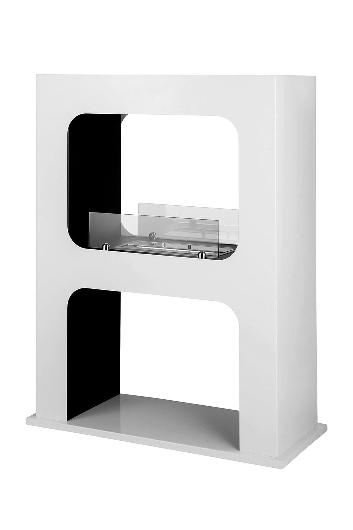 Korflame Camino White Freestanding Bioethanol Fireplace