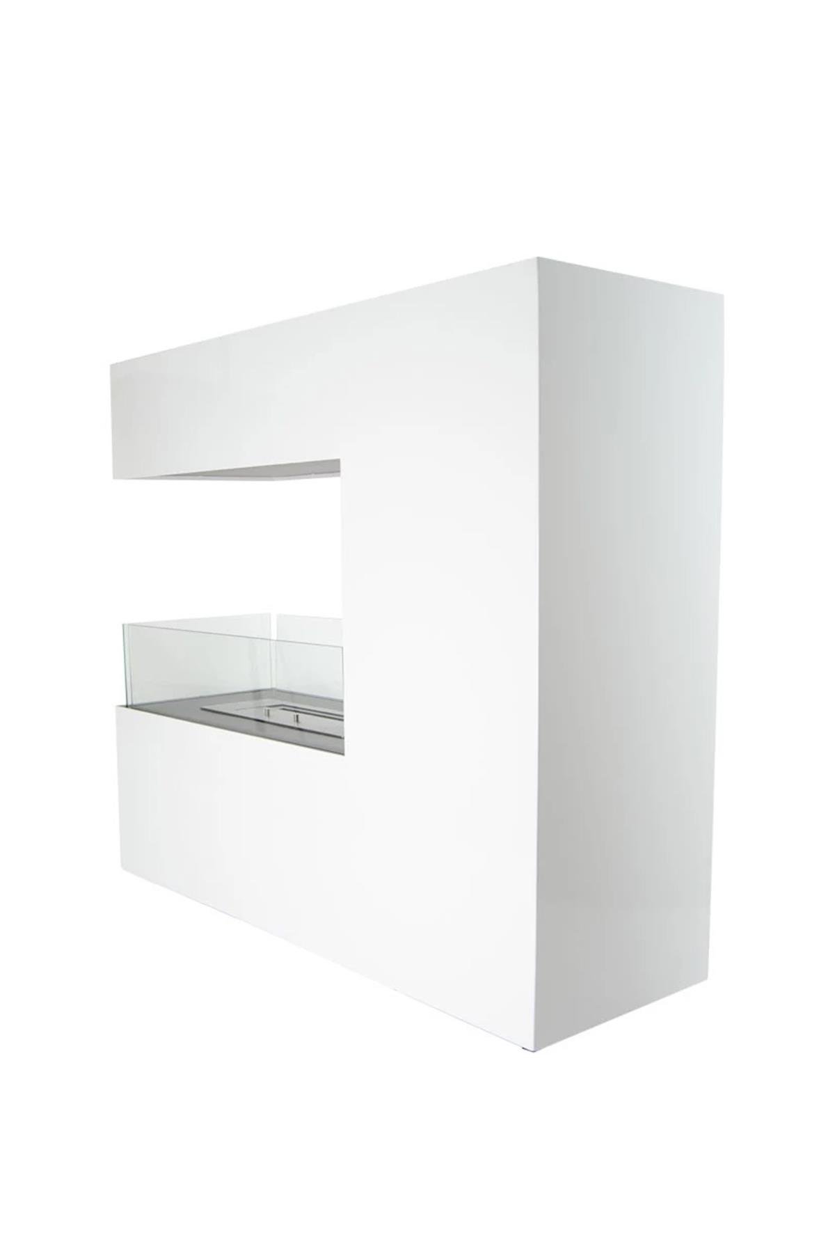 Korflame Cavaletto Beyaz Bioetanol Şömine