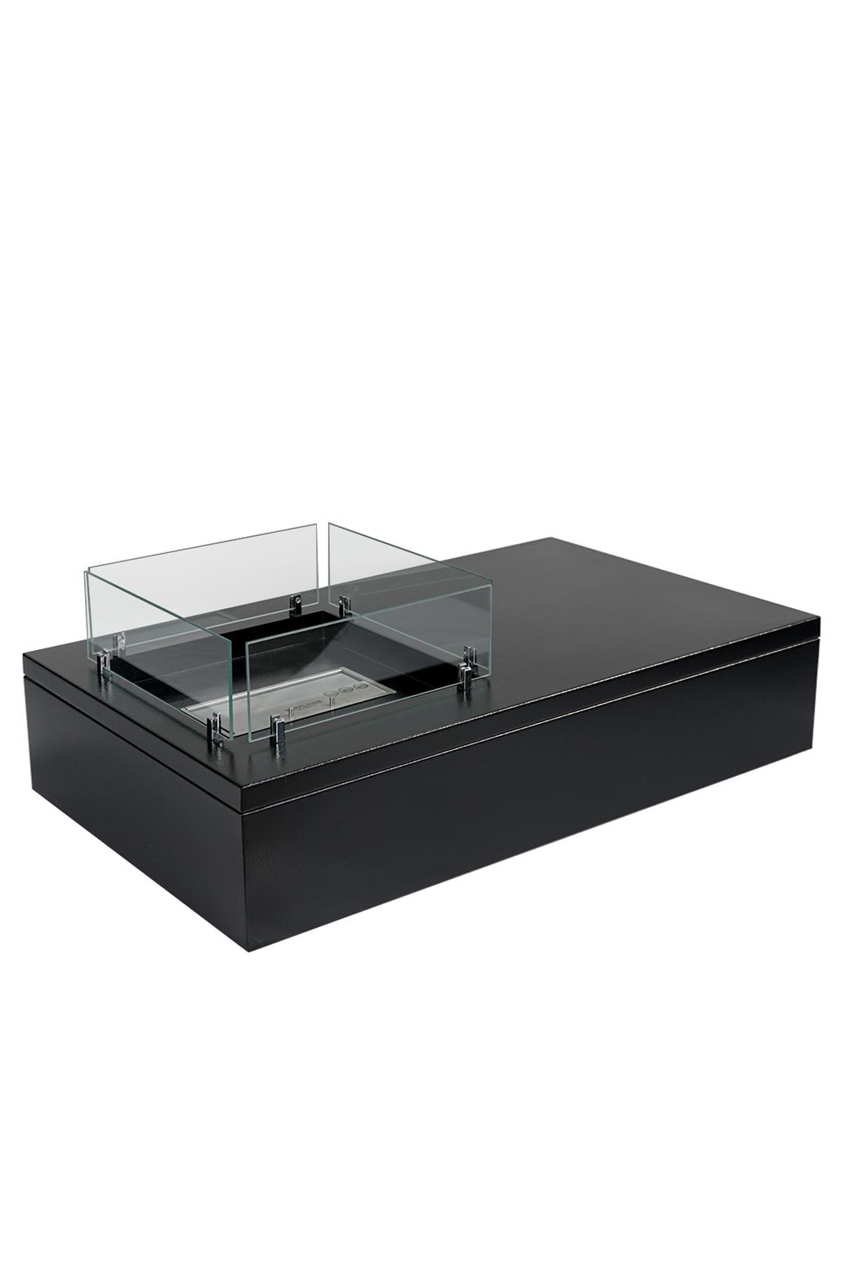 Korflame Rettan Black Freestanding Bioethanol Fireplace