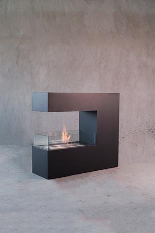 Korflame Cavaletto Black Fireplace