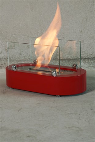 Korflame Notte Red Table Top Fireplace