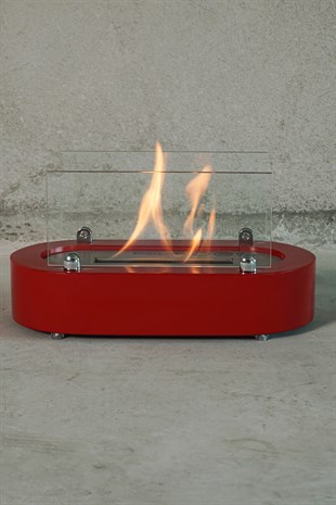 Korflame Notte Red Table Top Fireplace