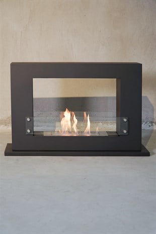 Korflame Supporto Black Fireplace