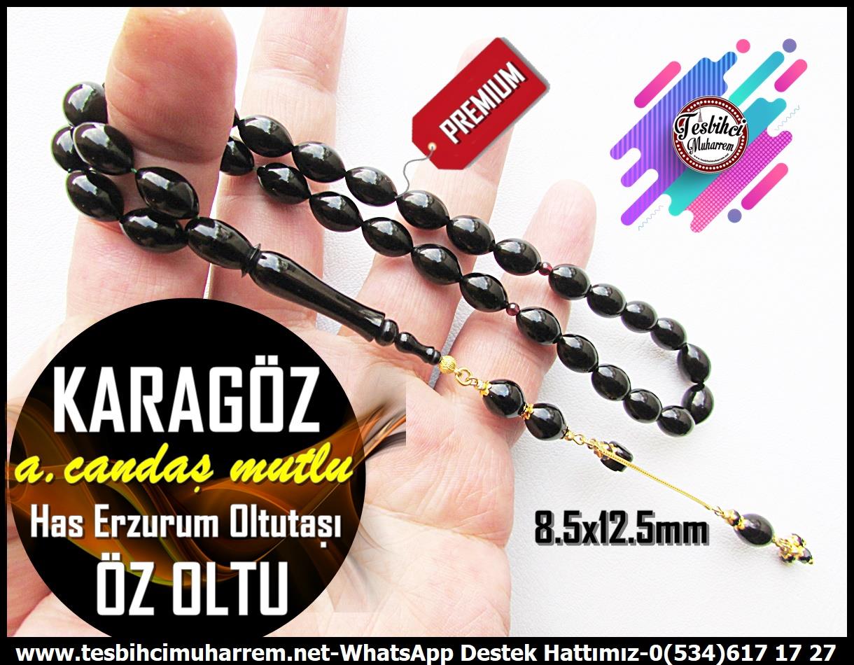Oltu Taşı TesbihlerTM13784Abdülkadir Candaş Mutlu Usta El İşçiliği Tespih | Has Erzurum Oltu Taşı, Özel Çalışma, “Karagöz” TesbihTespih Has Erzurum Oltu Taşı l Özel Çalışma Orjinal Tasarım Karagöz Tesbih