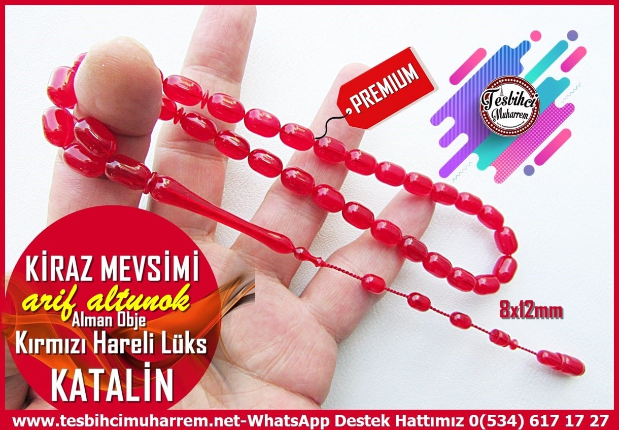 Katalin Ve Bağa TesbihlerTM14571Arif Altunok Usta İşçilikli Katalin Tespih I Premium Çalışma Alman Hareli Kırmızı Kiraz Mevsimi TesbihArif Altunok Usta İşçilikli Katalin Tespih I Premium Çalışma Alman Hareli Kırmızı Kiraz Mevsimi Tesbih