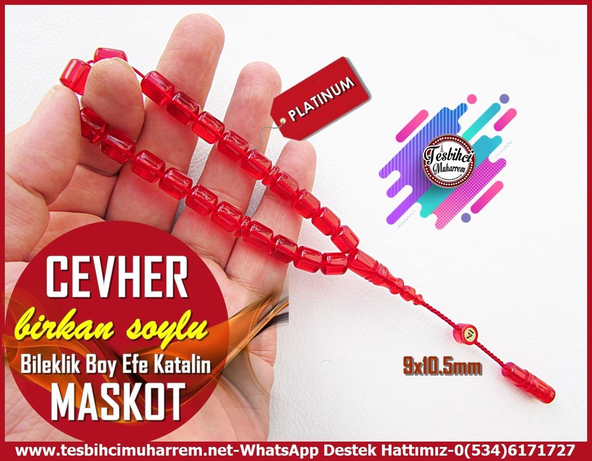 Efe Maskot TesbihlerTM13872Birkan Soylu Usta El İşçiliği Maskot Tespih | Kırmızı Katalin, Bileklik Efe Boy, 