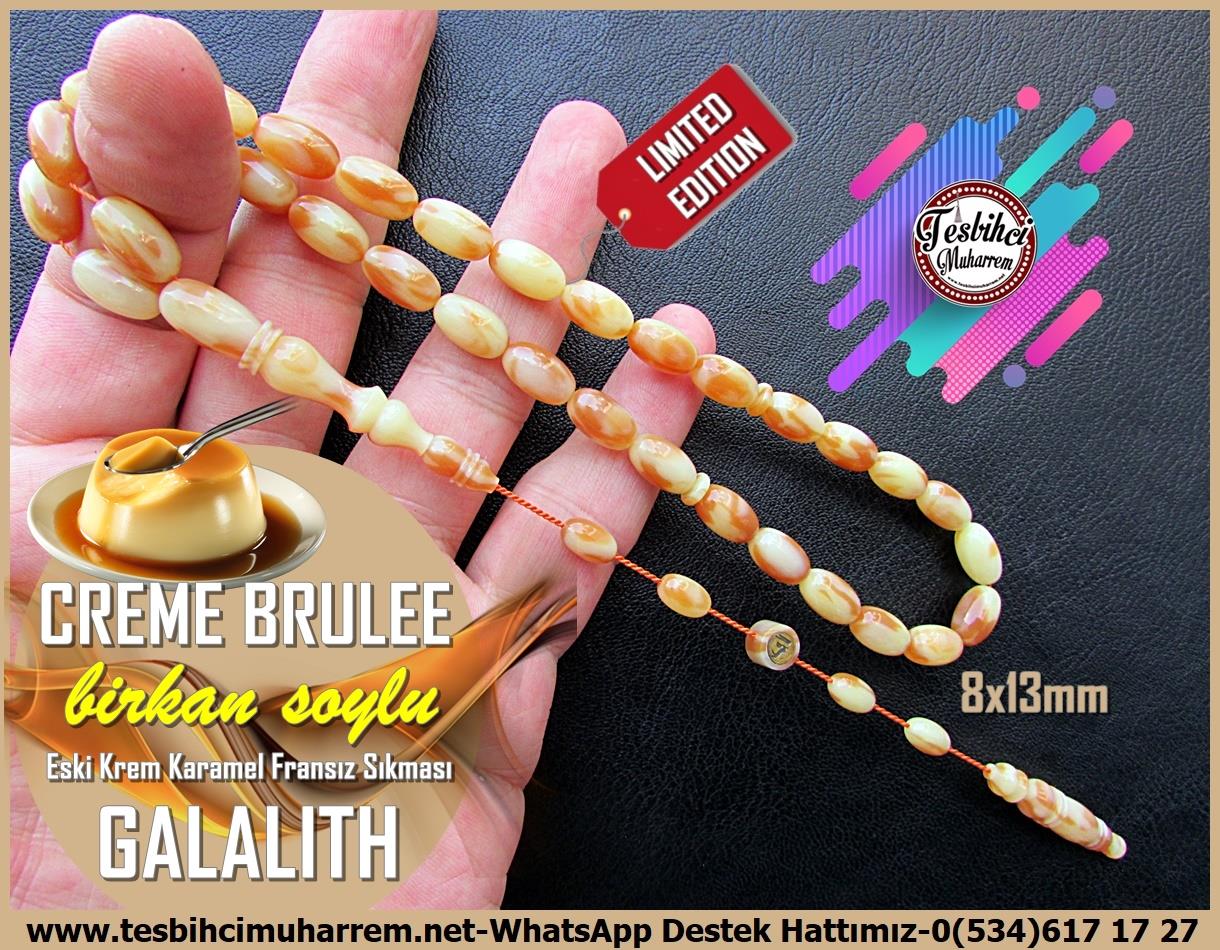 Galanit TesbihTM13936Birkan Soylu Usta İşçilikli Tespih | Eski Galalith, Krem Karamel Renk, Badem Kesim, Limited Edition “Creme Brulee”TesbihTespih Eski Galalith I Krem Karamel Badem Kesim Limited Editon Creme Brulee Kolleksiyonluk Tesbih 