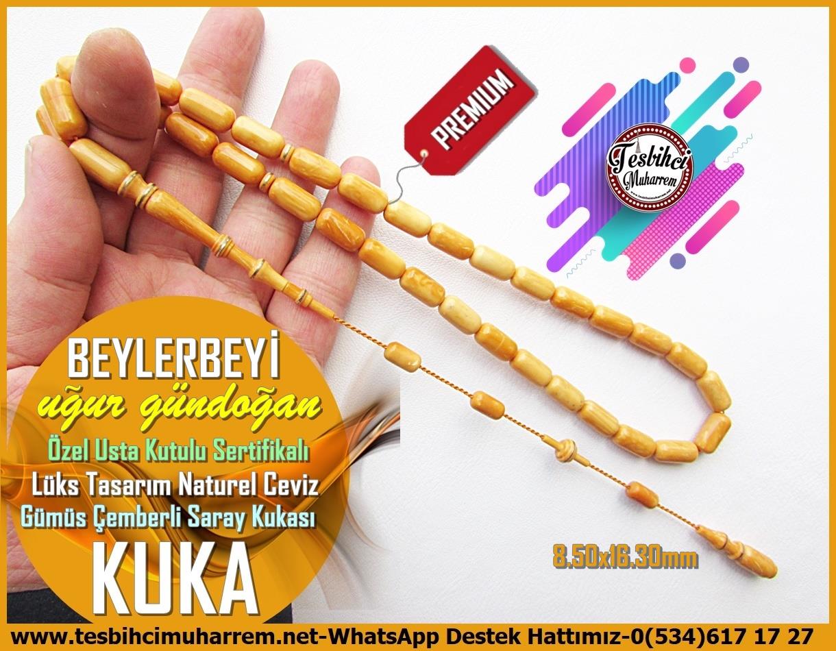 Kuka Ağacı TesbihlerTM13764Birkan Soylu Usta Premium İşçilikli Tespih | Kuka, Osmanlı Form, Lifsiz Kadife Ceviz “Saraylı” – Cirlop Model TesbihTespih Saray Kukası l Usta Kutulu Sertifikalı Gümüş Çemberli Premium İşçilik Kapsül Beylerbeyi Tesbih