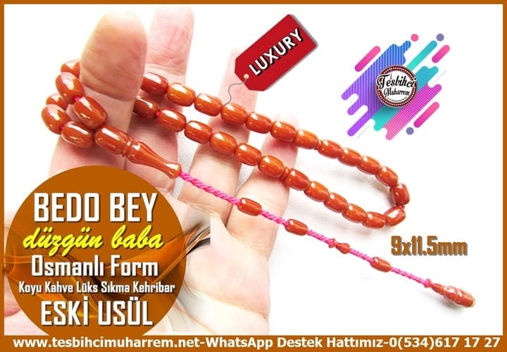 Osmanlı Benzetme Eskitme Eski Usül TesbihlerTM14143Düzgün Baba Usta İşçilikli Tespih Eski Usül Sıkma Kehribar I Osmanlı Form Koyu Kahve Bedo Bey TesbihTespih Eski Usül Sıkma Kehribar I Osmanlı Form Koyu Kahve Bedo Bey Tesbih
