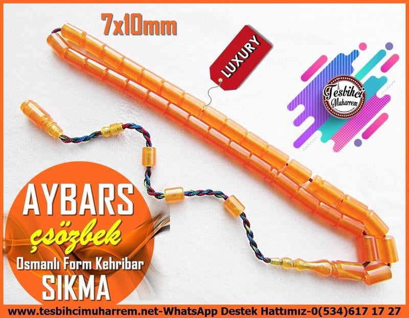 Kayısı Kehribar TesbihlerTM12354Eski Usül Osmanlı Form Çubuk Lux Sıkma Kehribar Tesbih Aybars Eski Usül Osmanlı Form Çubuk Lux Sıkma Kehribar Tesbih Aybars 