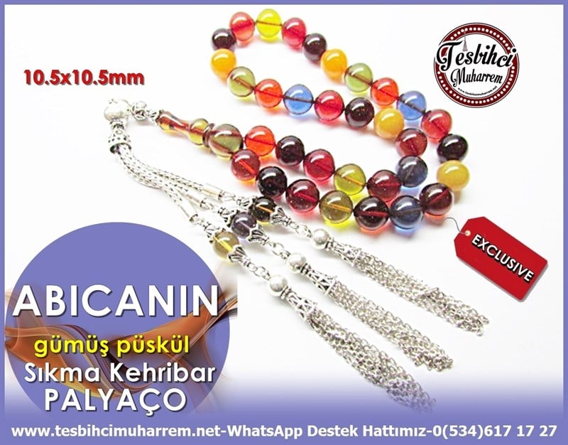 Günlük Çekim Palyaço Curcumix Sıkma Kehribar Tesbih Abıcanın