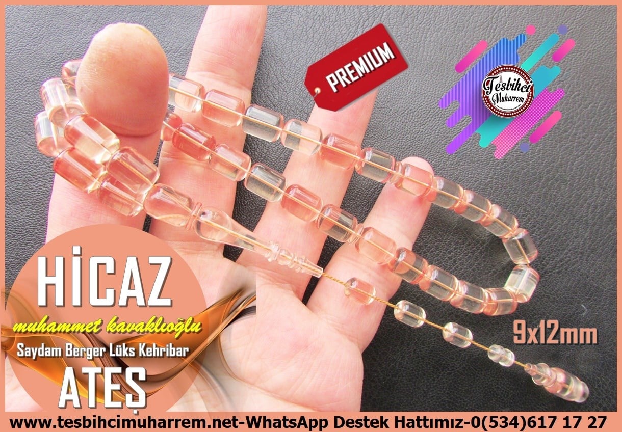 Maskot, Bileklik ve Bürokrat TespihlerTM14239Muhammet Kavaklıoğlu Usta Tespih Saydam Berger Turuncu Ateş Kehribar Tespih I Lüks Premium İşçilik Kapsül Kesim Hicaz Tesbih Saydam Berger Turuncu Ateş Kehribar Tespih I Lüks Premium İşçilik Kapsül Kesim Hicaz Tesbih