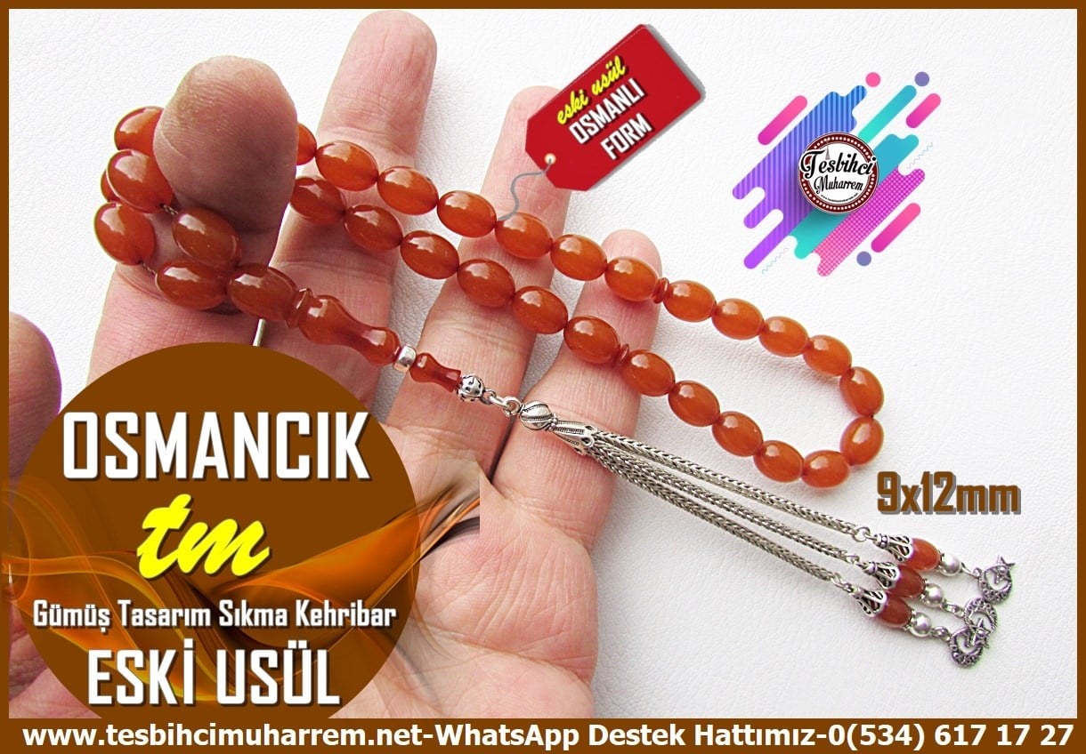 Osmanlı Benzetme Eskitme Eski Usül TesbihlerTM14201Muharrem Karaoğlu Usta Dizayn Eski Usül Sıkma Kehribar Tespih I Beyzi Model Gümüş Püskül Kahverengi Osmancık Tesbih Eski Usül Sıkma Kehribar Tespih I Beyzi Model Gümüş Püskül Kahverengi Osmancık Tesbih 