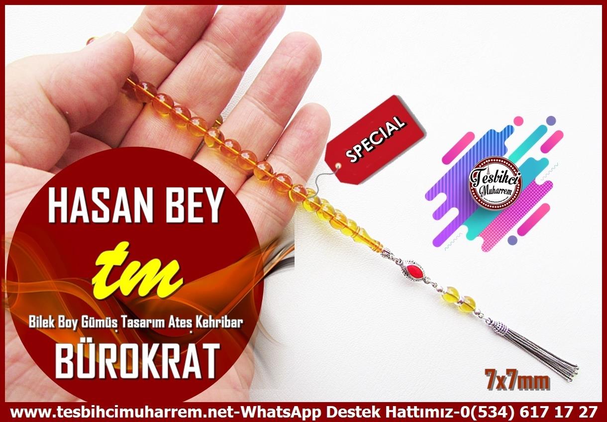 Sarı Ton TesbihlerTM14050Muharrem Karaoğlu Usta Dizayn Hasan Bey Ateş Kehribar Tespih – Bürokrat Tarz, Bilek Boy, Gümüş Püsküllü El Yapımı Koleksiyonluk TespihTespih Bürokrat I Bilek Boy Gümüş Püskül Ateş Kehribar Hasan Bey Tesbih