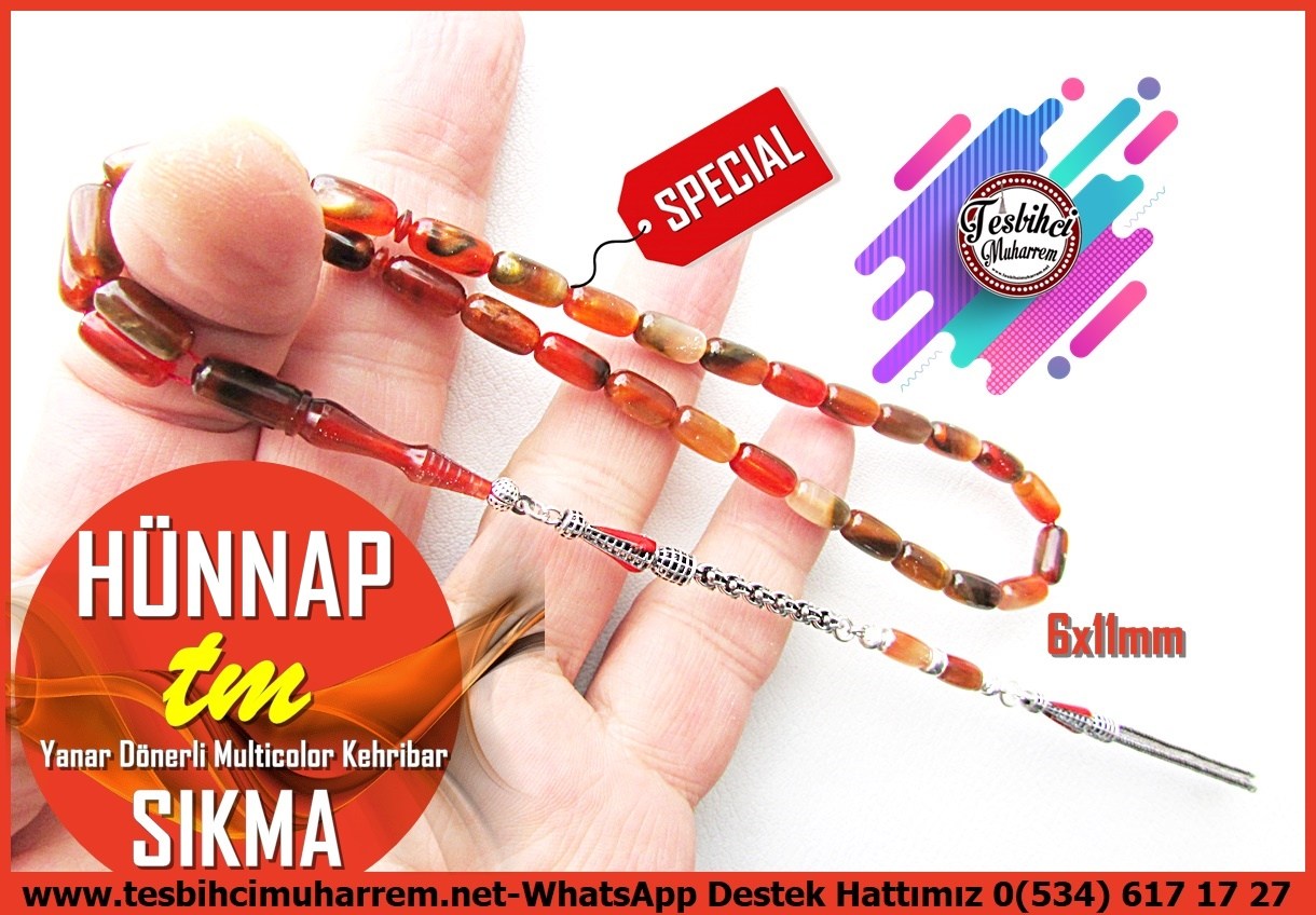 Mozaik Kehribar TesbihlerTM14599Muharrem Karaoğlu Usta Dizayn Sıkma Kehribar Tespih I Multicolor Renk Mineli Gümüş Püskül Hünnap TesbihSıkma Kehribar Tespih I Multicolor Renk Mineli Gümüş Püskül Hünnap Tesbih