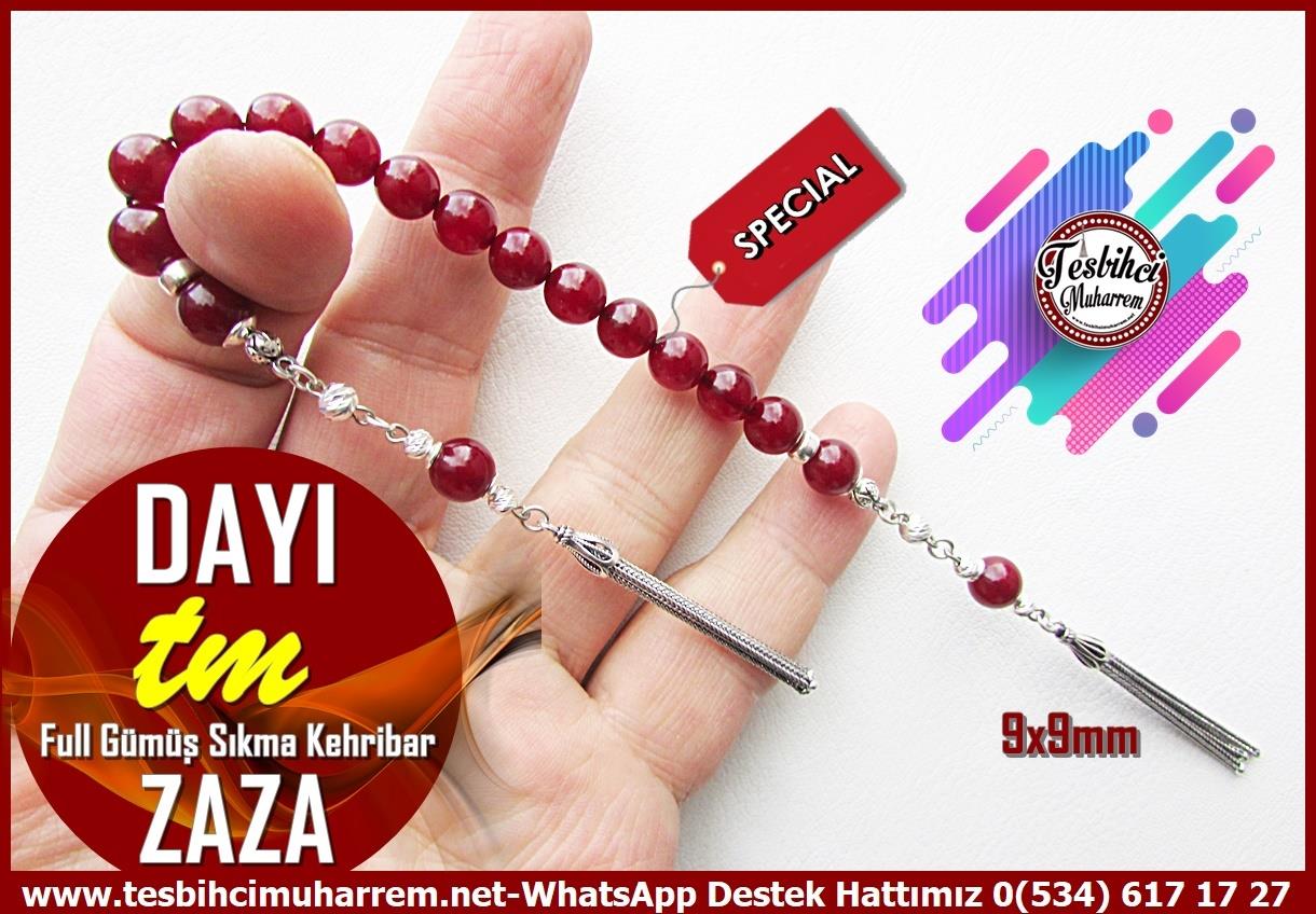 Kehribar Zaza Sallama TesbihlerTM14105Muharrem Karaoğlu Usta İşçilikli Zaza Sallama Sıkma Kehribar Tesbih – Vişne Renk, Gümüş Tasarım, “Dayı” İsimli Özel Tespih Tespih Zaza Sallama I Full Gümüş Tasarım Vişne Küre Kesim Dayı Tesbih