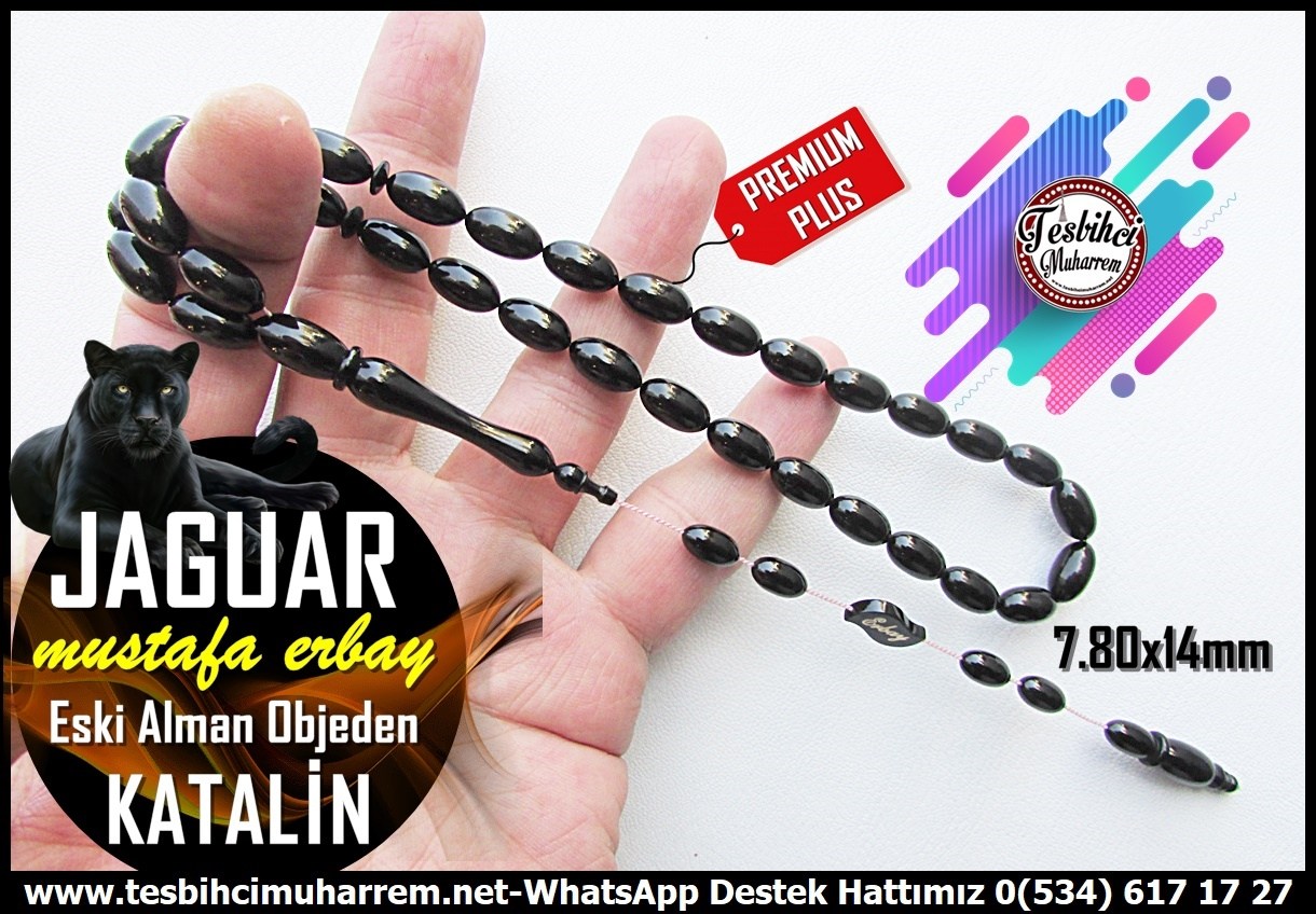 Katalin Ve Bağa TesbihlerTM14611Mustafa Erbay İmzalı Premium Katalin Tespih I Antika Sümen Takımından Efsane Siyah Jaguar Bakalite TesbihMustafa Erbay İmzalı Premium Katalin Tespih I Antika Sümen Takımından Efsane Siyah Jaguar Tesbih