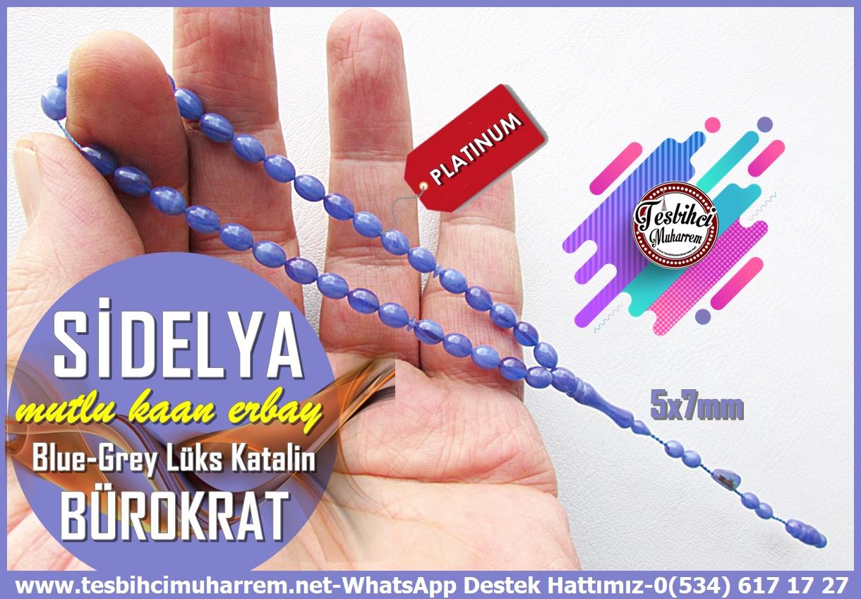 Maskot, Bileklik ve Bürokrat TespihlerTM14122Mutlu Kaan Erbay Usta İmzalı SidelyaTespih | Bürokrat Katalin I | Blue Grey | Bilek Boy Arpa Kesim Özel Tasarım TesbihTespih Bürokrat Katalin I Bilek Boy Blue Grey Özel Çalışma Sidelya Tesbih