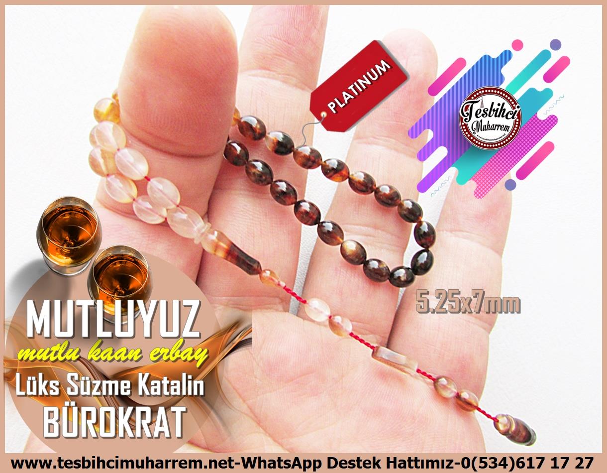 Maskot, Bileklik ve Bürokrat TespihlerTM13950Mutlu Kaan Erbay Usta Tornası Tespih | Bürokrat Katalin, Bilek Boy, Kırçıllı,Süzme Kapsül, 